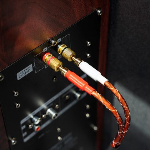 Kabel głośnikowy 5.0 m Kruger&Matz (wtyki banan) Kabel głośnikowy 5.0 m Kruger&Matz (wtyki banan)