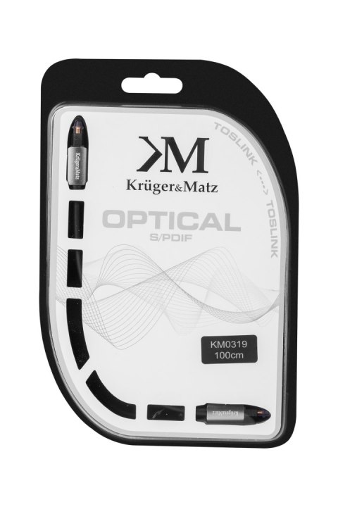 Kabel optyczny toslink-toslink 1.0m Kruger&Matz Kabel optyczny toslink-toslink 1.0m Kruger&Matz