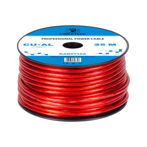 Kabel samochodowy 12Ga OD4.5mm CU+AL 25m Kabel samochodowy 12Ga OD4.5mm CU+AL 25m