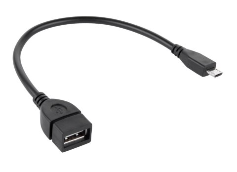 Kabel USB gniazdo A - wtyk micro USB 15cm OTG Kabel USB gniazdo A - wtyk micro USB 15cm OTG