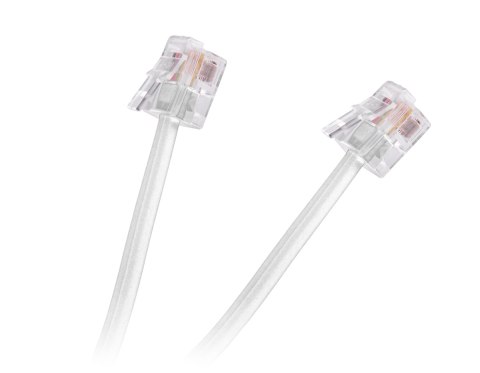 Kabel telefon.abonencki 20m biały Kabel telefon.abonencki 20m biały