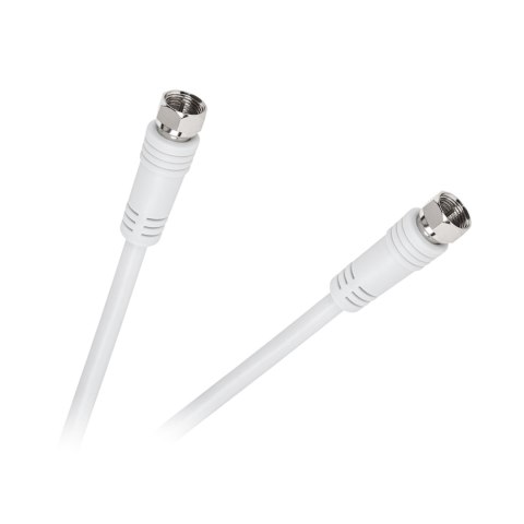 Kabel wtyk F - wtyk F 1,8m biały Kabel wtyk F - wtyk F 1,8m biały