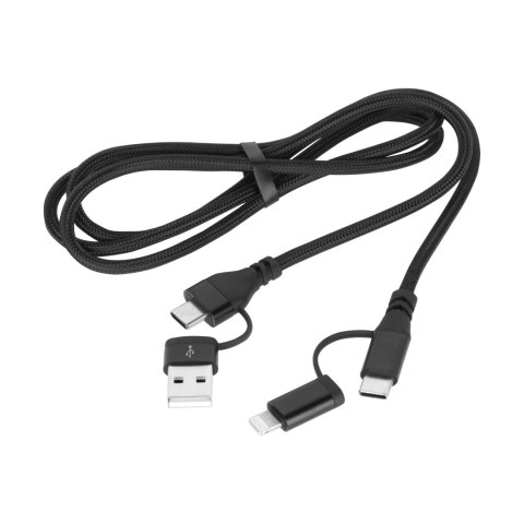 Kabel wtyk USB A/C - wtyk USB C/lightning (2+2) 1m Kabel wtyk USB A/C - wtyk USB C/lightning (2+2) 1m