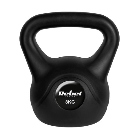 Kettlebell bitumiczny 8 kg REBEL ACTIVE Kettlebell bitumiczny 8 kg REBEL ACTIVE