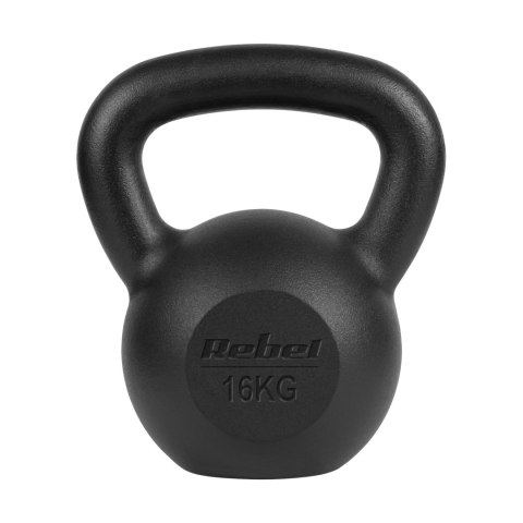 Kettlebell żeliwny 16kg, REBEL ACTIVE Kettlebell żeliwny 16kg, REBEL ACTIVE