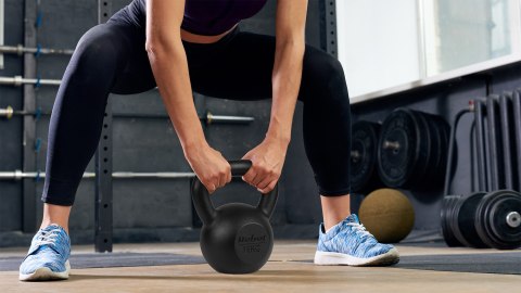 Kettlebell żeliwny 16kg, REBEL ACTIVE Kettlebell żeliwny 16kg, REBEL ACTIVE