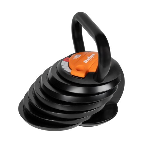 Kettlebell żeliwny automatyczny regulowany 18 kg REBEL ACTIVE Kettlebell żeliwny automatyczny regulowany 18 kg REBEL ACTIVE