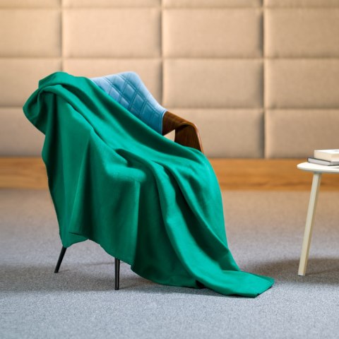 Koc polarowy 130x150 cm TEESA - zielony Koc polarowy 130x150 cm TEESA - zielony