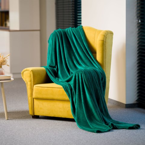 Koc polarowy 150x200 cm TEESA - zielony Koc polarowy 150x200 cm TEESA - zielony