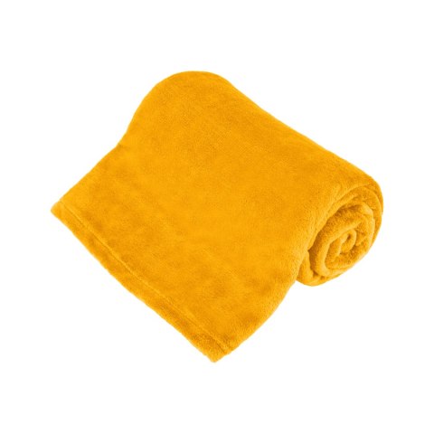 Koc polarowy 150x200 cm TEESA - żółty Koc polarowy 150x200 cm TEESA - żółty