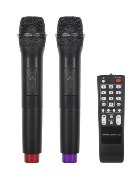 Kolumna aktywna ( z 2 mikrofonami bezprzewodowymi, SD, Bluetooth, USB) 12" 40W Kolumna aktywna ( z 2 mikrofonami bezprzewodowymi, SD, Bluetooth, USB) 12" 40W