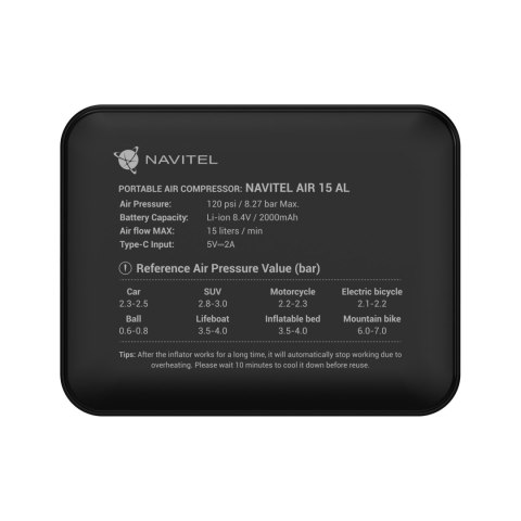 Kompresor powietrza NAVITEL AIR15AL Kompresor powietrza NAVITEL AIR15AL