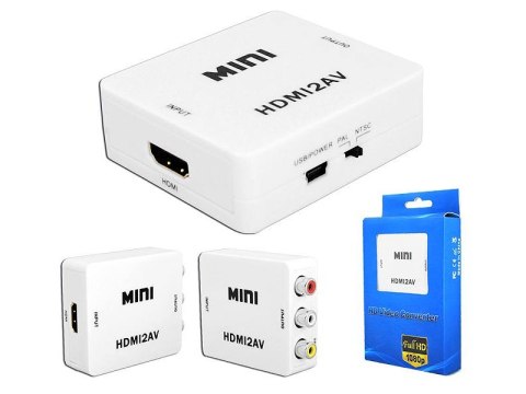 Konwerter sygnału gniazdo HDMI - gniazdo AV - CHINCH CVBS + AUDIO LXHD129 Konwerter sygnału gniazdo HDMI - gniazdo AV - CHINCH CVBS + AUDIO LXHD129