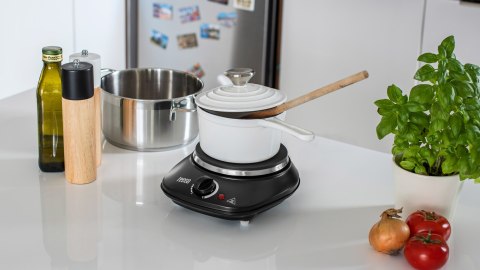 Kuchenka elektryczna przenośna pojedyncza czarna 1000W Kuchenka elektryczna przenośna pojedyncza czarna 1000W