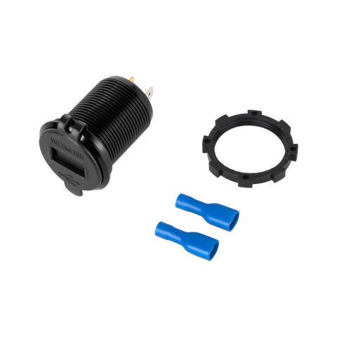 Ładowarka samochodowa 2xUSB z funkcją Quick Charge i miernikiem napięcia Ładowarka samochodowa 2xUSB z funkcją Quick Charge i miernikiem napięcia