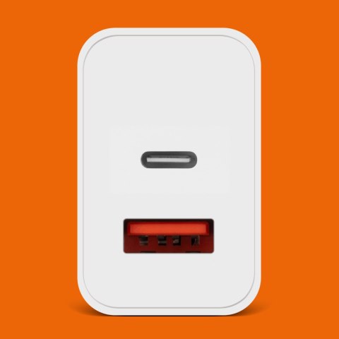 Ładowarka sieciowa Kruger&Matz GaN dual USB z funkcją Power Delivery i Quick Charge Ładowarka sieciowa Kruger&Matz GaN dual USB z funkcją Power Delivery i Quick Charge