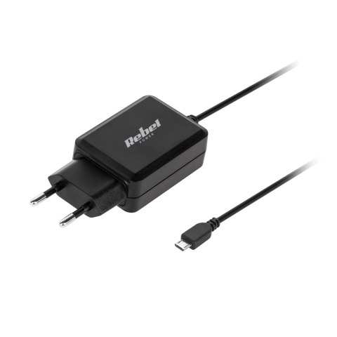 Ładowarka sieciowa microUSB 2100 mA Rebel Ładowarka sieciowa microUSB 2100 mA Rebel