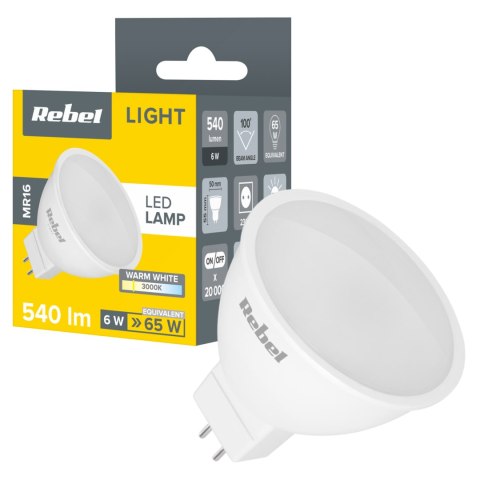 Lampa Led Rebel 6W, MR16, 3000K, 230V Lampa Led Rebel 6W, MR16, 3000K, 230V