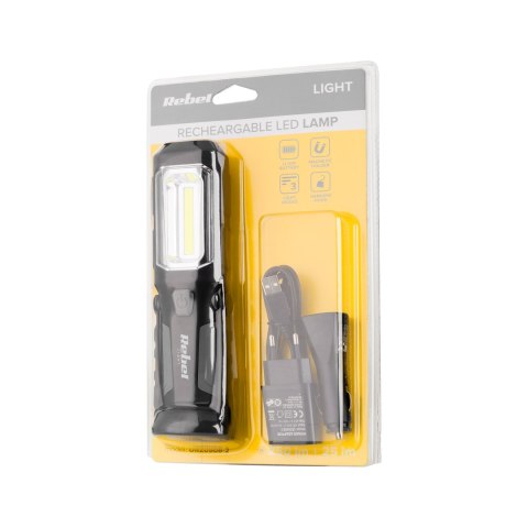 Lampa warsztatowa z ładowarką sieciowa i samochodową Lampa warsztatowa z ładowarką sieciowa i samochodową
