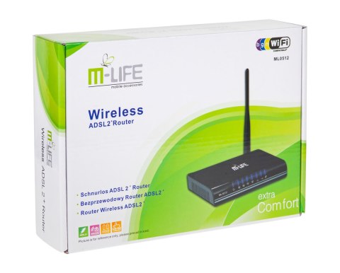 M-LIFE Bezprzewodowy router/modem ADSL , 150Mb/s M-LIFE Bezprzewodowy router/modem ADSL , 150Mb/s