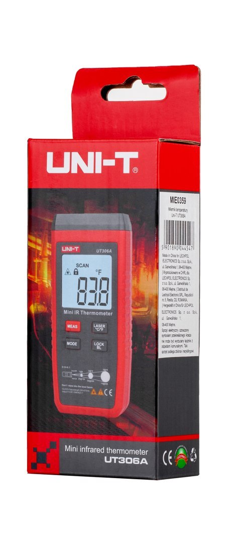 Miernik temperatury na podczerwień Uni-T UT306A Miernik temperatury na podczerwień Uni-T UT306A