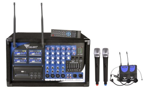 Mikrofon PA-180 UHF 4 kanały (2 mikrofony do ręki+ 2 nagłowne) Mikrofon PA-180 UHF 4 kanały (2 mikrofony do ręki+ 2 nagłowne)