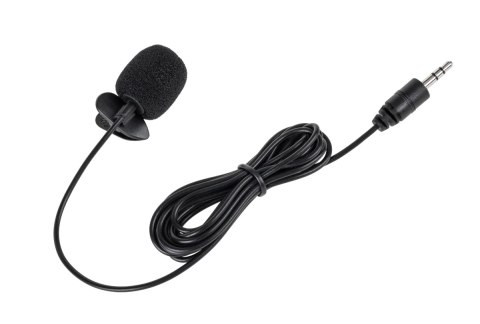 Mikrofon z klipem na kablu jack 3,5mm 2m Mikrofon z klipem na kablu jack 3,5mm 2m