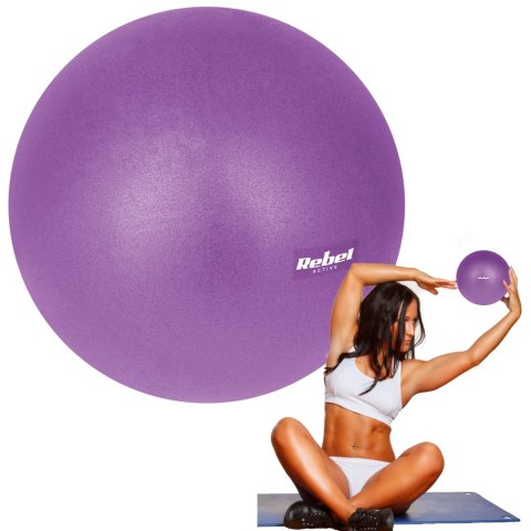 Mini piłka gimnastyczna do pilates rehabilitacyjna 25cm, kolor fioletowy, REBEL ACTIVE Mini piłka gimnastyczna do pilates rehabilitacyjna 25cm, kolor fioletowy, REBEL ACTIVE