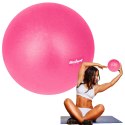 Mini piłka gimnastyczna do pilates rehabilitacyjna 25cm, kolor różowy, REBEL ACTIVE
