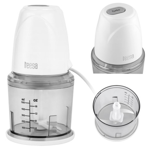 Mini rozdrabniacz z pojemnikiem 500ml 260W Mini rozdrabniacz z pojemnikiem 500ml 260W