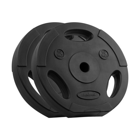 Obciążenie bitumiczne zestaw 2x10kg, otwór 31mm, talerz z uchwytami, REBEL ACTIVE Obciążenie bitumiczne zestaw 2x10kg, otwór 31mm, talerz z uchwytami, REBEL ACTIVE