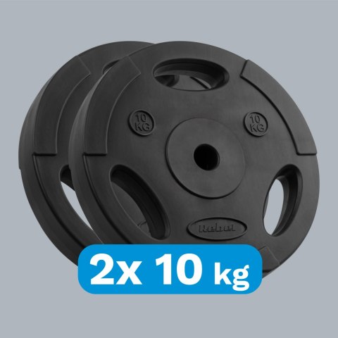 Obciążenie bitumiczne zestaw 2x10kg, otwór 31mm, talerz z uchwytami, REBEL ACTIVE Obciążenie bitumiczne zestaw 2x10kg, otwór 31mm, talerz z uchwytami, REBEL ACTIVE