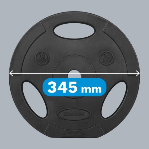 Obciążenie bitumiczne zestaw 2x10kg, otwór 31mm, talerz z uchwytami, REBEL ACTIVE Obciążenie bitumiczne zestaw 2x10kg, otwór 31mm, talerz z uchwytami, REBEL ACTIVE