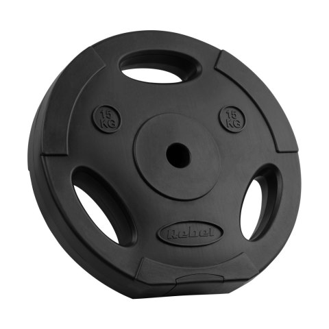 Obciążenie bitumiczne zestaw 2x15kg, otwór 31mm, talerz z uchwytami, REBEL ACTIVE Obciążenie bitumiczne zestaw 2x15kg, otwór 31mm, talerz z uchwytami, REBEL ACTIVE