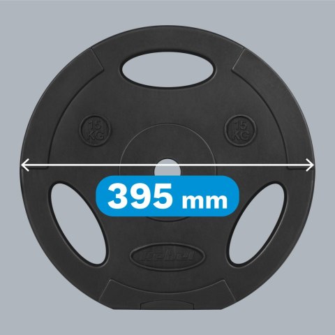 Obciążenie bitumiczne zestaw 2x15kg, otwór 31mm, talerz z uchwytami, REBEL ACTIVE Obciążenie bitumiczne zestaw 2x15kg, otwór 31mm, talerz z uchwytami, REBEL ACTIVE