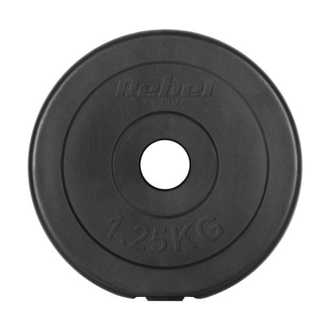 Obciążenie bitumiczne zestaw 4x1.25kg, otwór 31mm, talerz klasyczny, REBEL ACTIVE Obciążenie bitumiczne zestaw 4x1.25kg, otwór 31mm, talerz klasyczny, REBEL ACTIVE