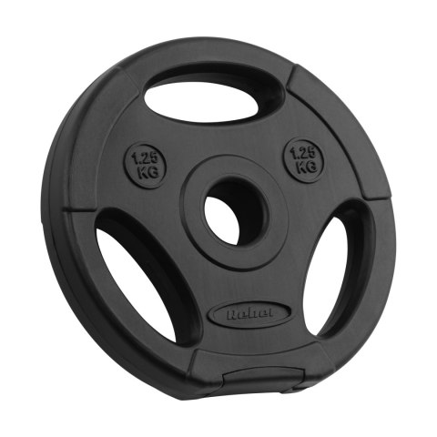 Obciążenie bitumiczne zestaw 4x1.25kg, otwór 31mm, talerz z uchwytami, REBEL ACTIVE Obciążenie bitumiczne zestaw 4x1.25kg, otwór 31mm, talerz z uchwytami, REBEL ACTIVE