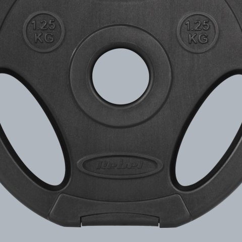 Obciążenie bitumiczne zestaw 4x1.25kg, otwór 31mm, talerz z uchwytami, REBEL ACTIVE Obciążenie bitumiczne zestaw 4x1.25kg, otwór 31mm, talerz z uchwytami, REBEL ACTIVE