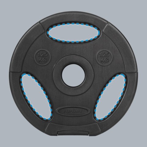 Obciążenie bitumiczne zestaw 4x1.25kg, otwór 31mm, talerz z uchwytami, REBEL ACTIVE Obciążenie bitumiczne zestaw 4x1.25kg, otwór 31mm, talerz z uchwytami, REBEL ACTIVE