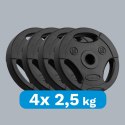 Obciążenie bitumiczne zestaw 4x2.5kg, otwór 31mm, talerz z uchwytami, REBEL ACTIVE