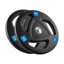 Obciążenie żeliwne olimpijskie gumowane zestaw 2x20kg, otwór 51mm , REBEL ACTIVE