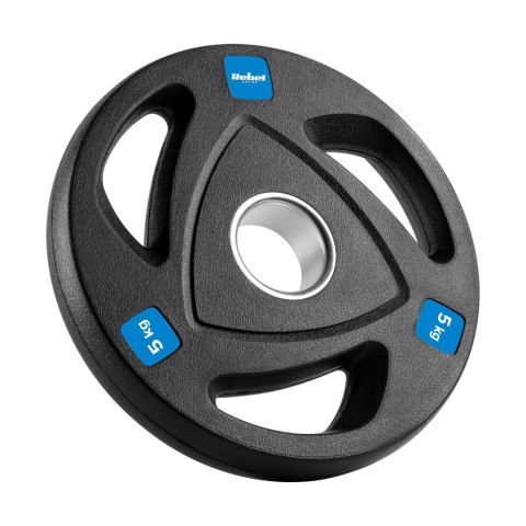 Obciążenie żeliwne olimpijskie gumowane zestaw 30kg ( 8x1.25kg + 4x2.5kg + 2x5kg ), otwór 51mm , REBEL ACTIVE Obciążenie żeliwne olimpijskie gumowane zestaw 30kg ( 8x1.25kg + 4x2.5kg + 2x5kg ), otwór 51mm , REBEL ACTIVE