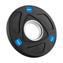Obciążenie żeliwne olimpijskie gumowane zestaw 30kg ( 8x1.25kg + 4x2.5kg + 2x5kg ), otwór 51mm , REBEL ACTIVE