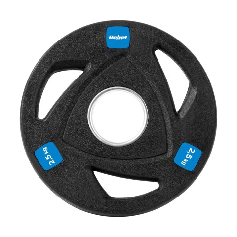 Obciążenie żeliwne olimpijskie gumowane zestaw 4x2.5kg, otwór 51mm , REBEL ACTIVE Obciążenie żeliwne olimpijskie gumowane zestaw 4x2.5kg, otwór 51mm , REBEL ACTIVE