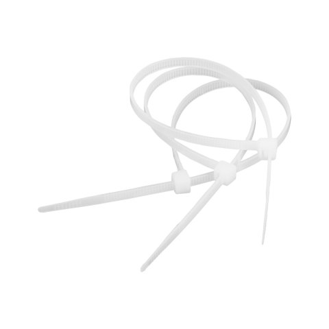 Opaska zaciskowa 2,5 mm/15 cm biała Cabletech 100szt. Opaska zaciskowa 2,5 mm/15 cm biała Cabletech 100szt.