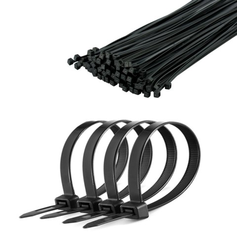 Opaska zaciskowa 4,8 mm/30 cm czarna Cabletech 50szt. Opaska zaciskowa 4,8 mm/30 cm czarna Cabletech 50szt.