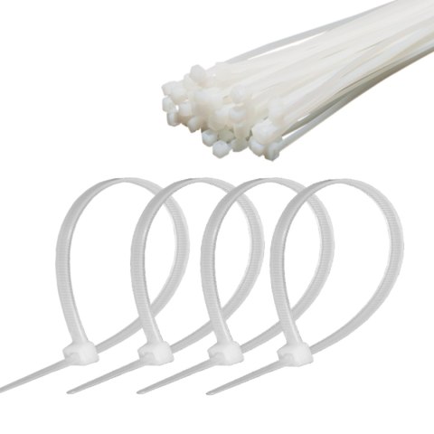 Opaska zaciskowa 4,8 mm/35 cm biała Cabletech 50szt. Opaska zaciskowa 4,8 mm/35 cm biała Cabletech 50szt.