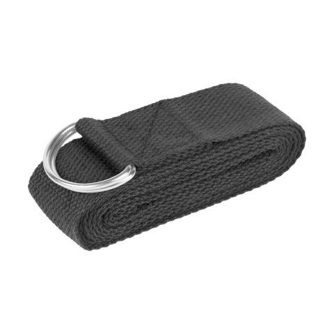 Pasek do jogi, taśma do ćwiczeń, czarna, REBEL ACTIVE Pasek do jogi, taśma do ćwiczeń, czarna, REBEL ACTIVE