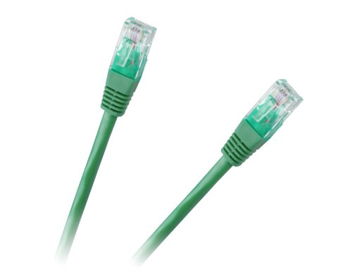 Patchcord kabel UTP 8c wtyk-wtyk 1.5m CCA zielony Patchcord kabel UTP 8c wtyk-wtyk 1.5m CCA zielony
