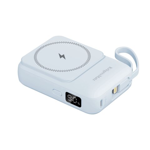 POWERBANK indukcyjny Kruger&Matz 10000 mAh Mag Safe z kablem niebieski POWERBANK indukcyjny Kruger&Matz 10000 mAh Mag Safe z kablem niebieski